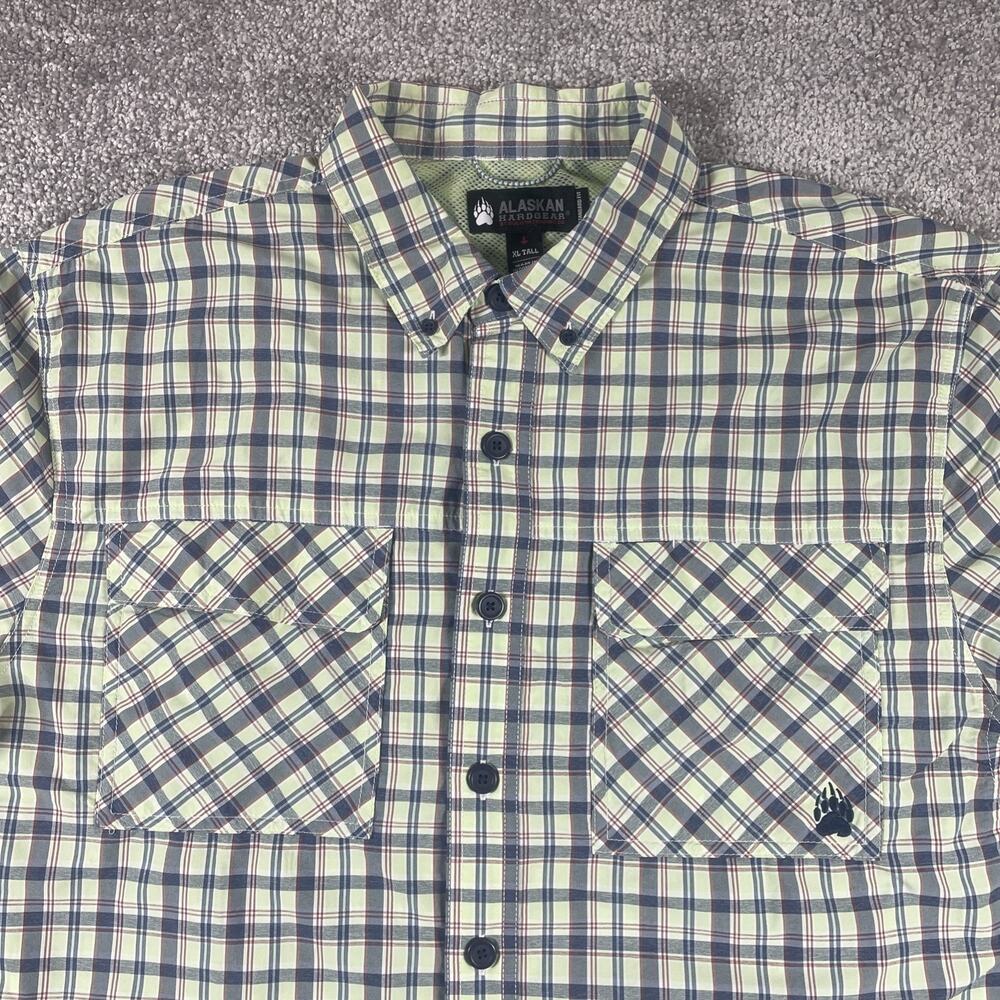 Alaskan Hardgear‎ Button Down Shirt Mens Extra Large Tall Vented Nylon Cooling